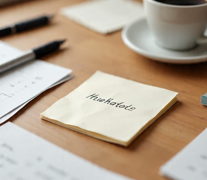 Messy, authentic journal page with crossed-out lines, arrows, doodles.